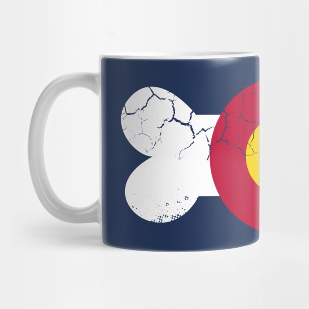 Colorado Flag Dog Bone by E